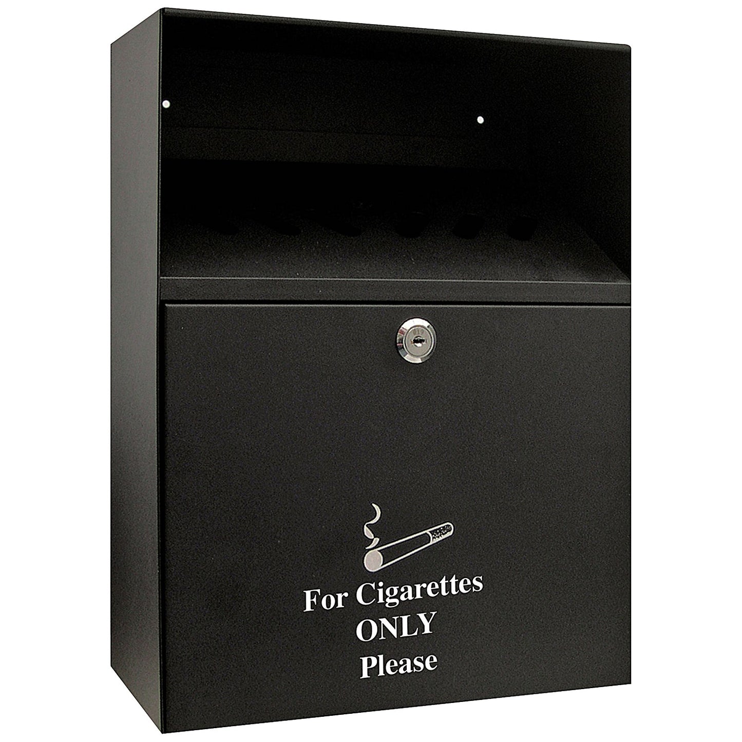 Q-Connect Ash Bin, 7 Litre, Black