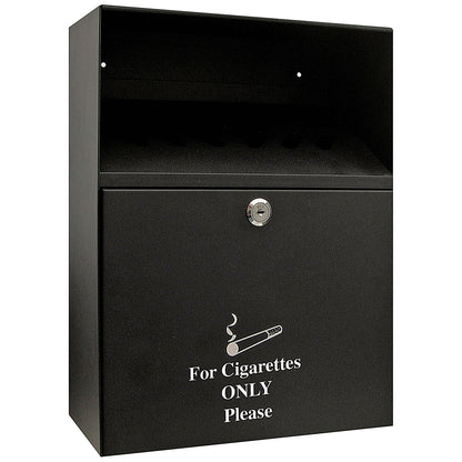 Q-Connect Ash Bin, 7 Litre, Black