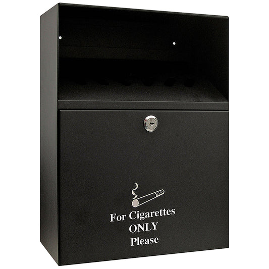 Q-Connect Ash Bin, 7 Litre, Black