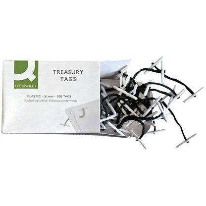 Q-Connect Plastic Treasury Tag 51mm (Pack of 100)