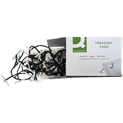 Q-Connect Plastic Treasury Tag 76mm (Pack of 100)