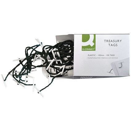 Q-Connect Plastic Treasury Tag 101mm (Pack of 100)
