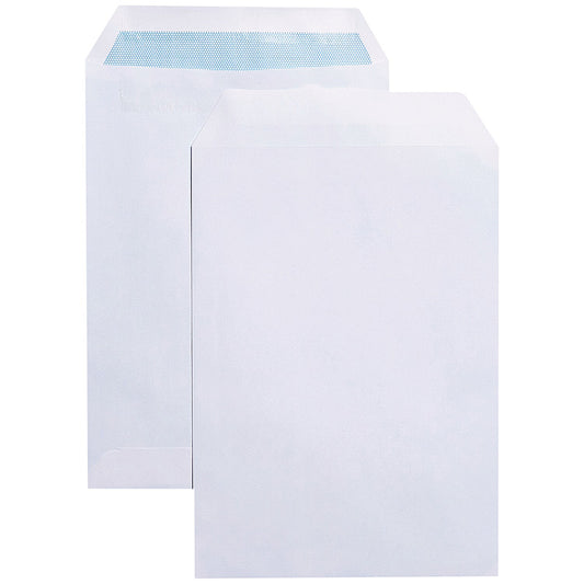 Q-Connect C5 Pocket Envelopes, Self Seal, 90gsm, White, Pack of 150