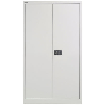 Jemini Tall Steel Stationery Cupboard, 3 Shelves, 1810mm High, Grey