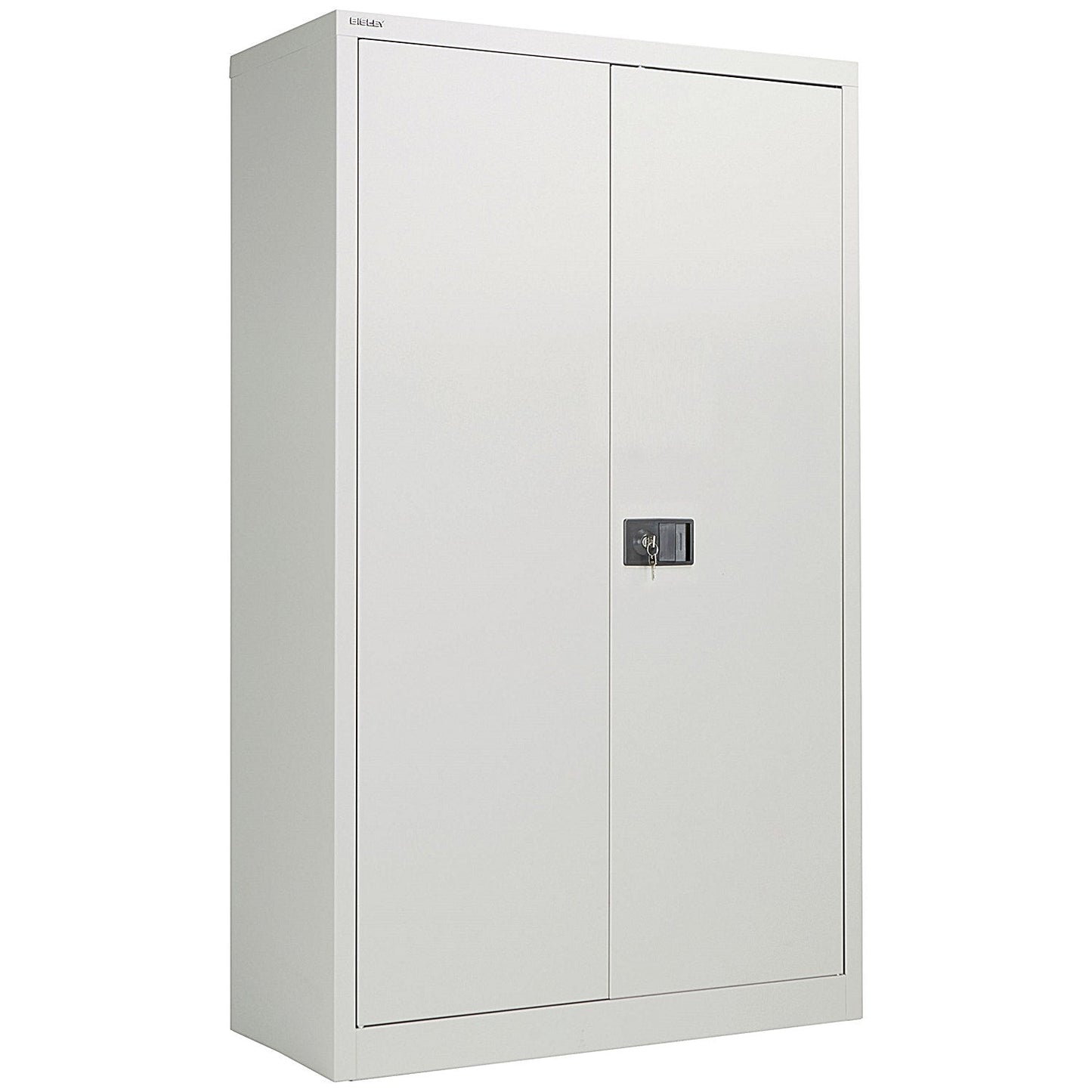 Jemini Tall Steel Stationery Cupboard, 3 Shelves, 1806mm High, Grey