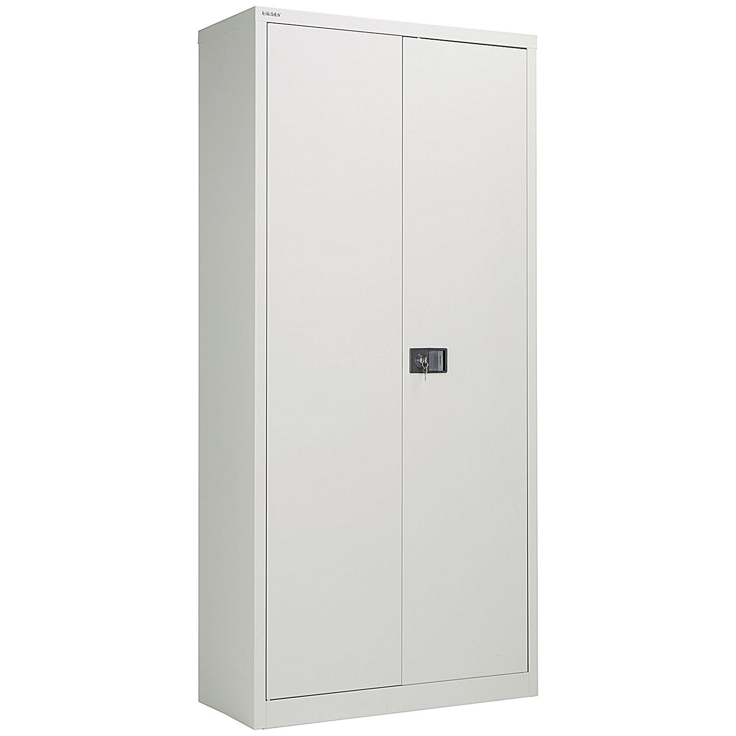 Jemini Extra Tall Metal Storage Cupboard, 4 Shelves, 1960mm High, Grey