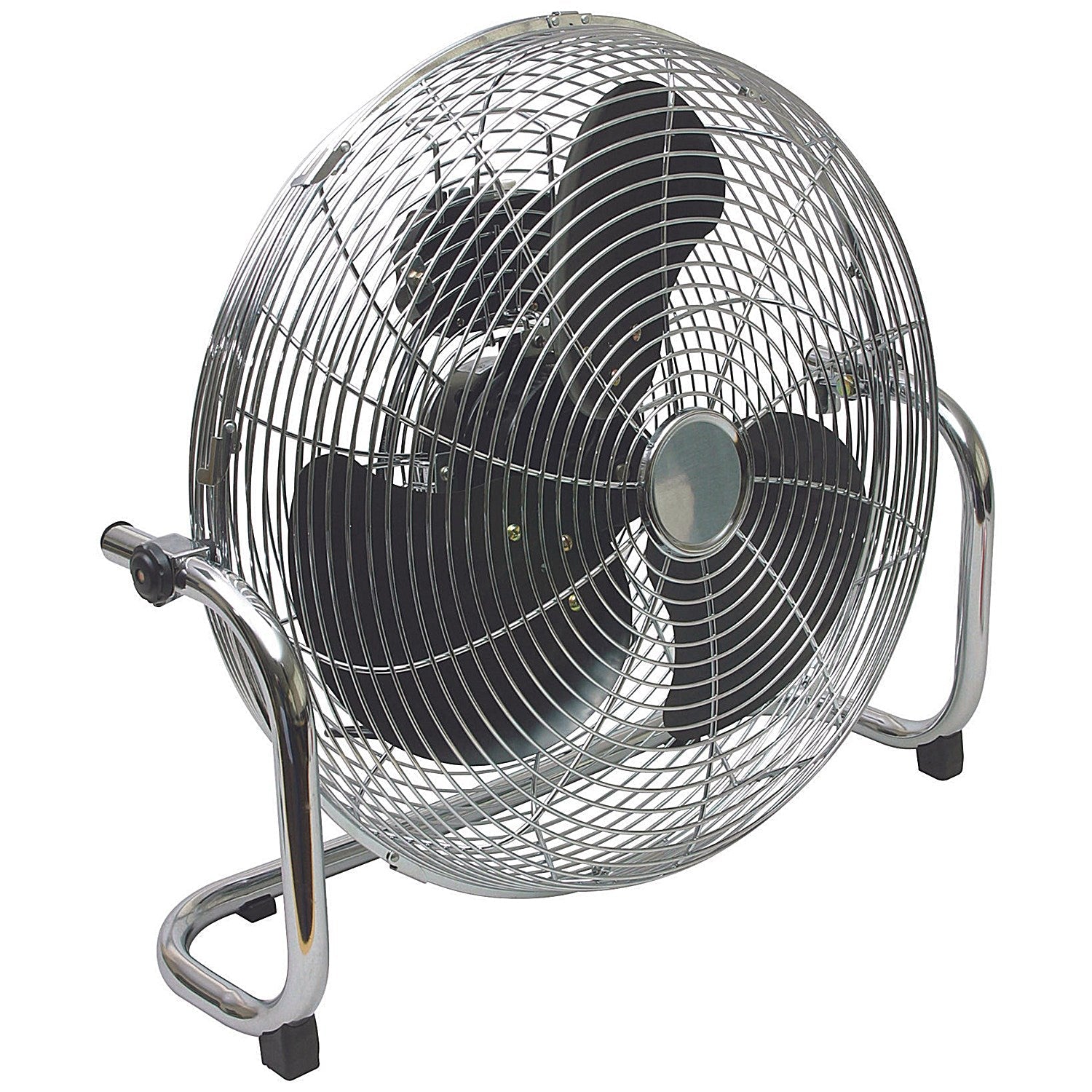 Q-Connect High Velocity Floor Standing Fan 18 Inch 3 Speed Chrome Easy2Order : KF10031