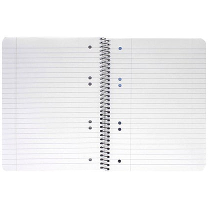 Q-Connect Wirebound Pad, A5, Ruled, 160 Pages, Transparent Green, Pack of 5