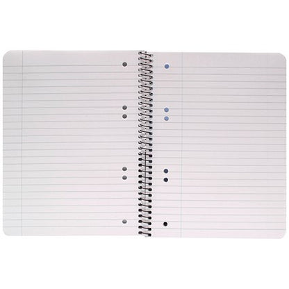Q-Connect Wirebound Pad, A5, Ruled, 160 Pages, Transparent Red, Pack of 5