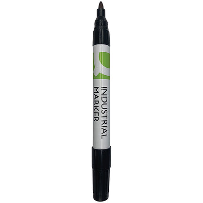 Q-Connect Industrial Marker Bullet Tip Black (Pack of 10)