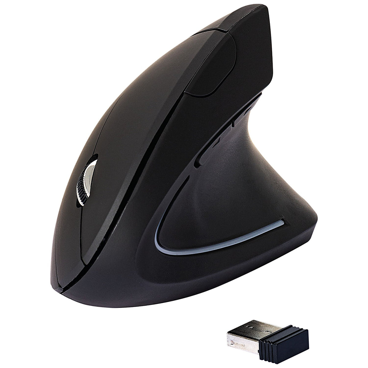 Q-Connect Ergonomic Right Handed Mouse, Wireless, Black – Easy2order.co.uk