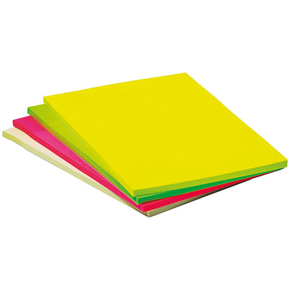 Q-Connect Extra Sticky Meeting Pads, 101 x 150mm, Neon, Pack of 4 x 45 Notes