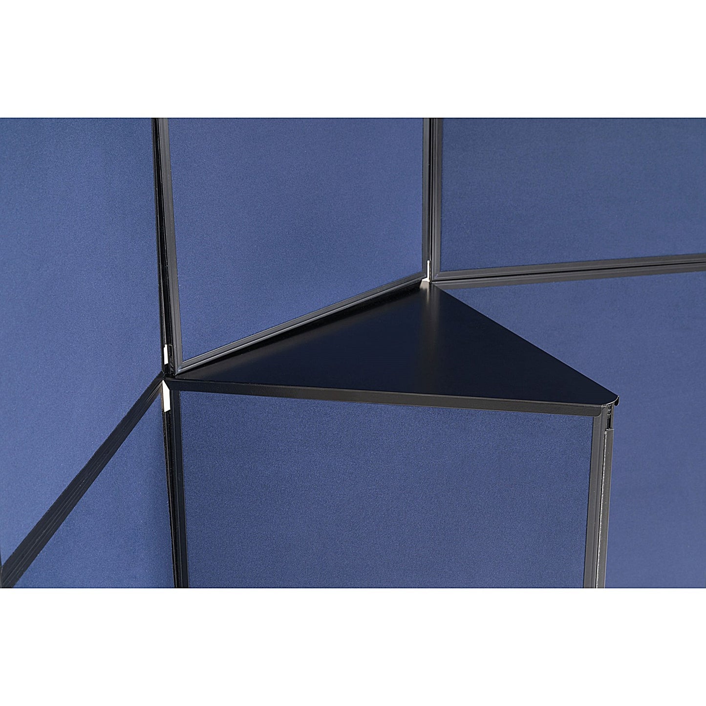 Q-Connect 7 Panel Display Board, 1800x1800mm, Blue/Grey