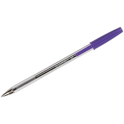 Q-Connect Ballpoint Pen, Violet, Pack of 50
