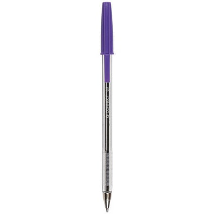 Q-Connect Ballpoint Pen, Violet, Pack of 50