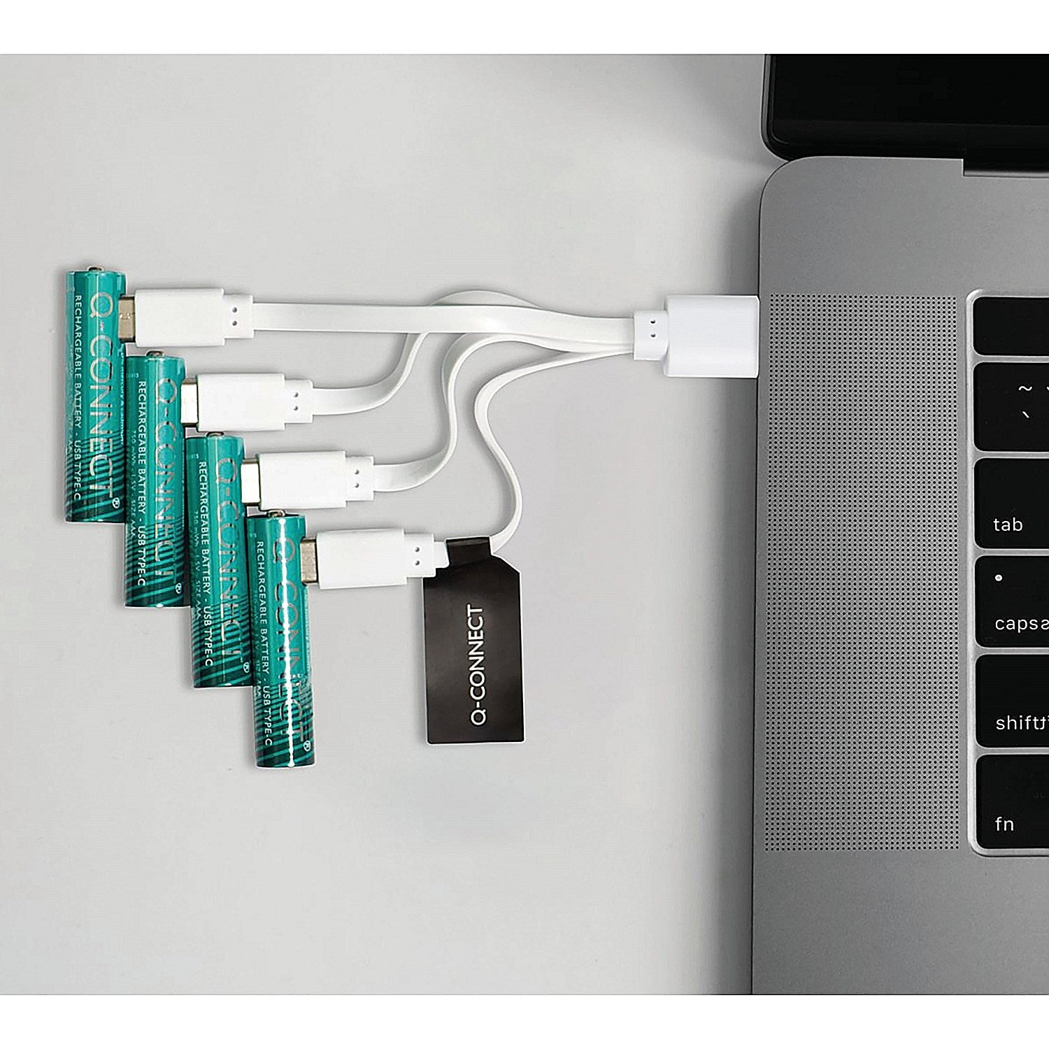 Q-Connect USB C Rechargeable Lithium AAA Batteries, Pack of 4 Easy2Order : KF14130