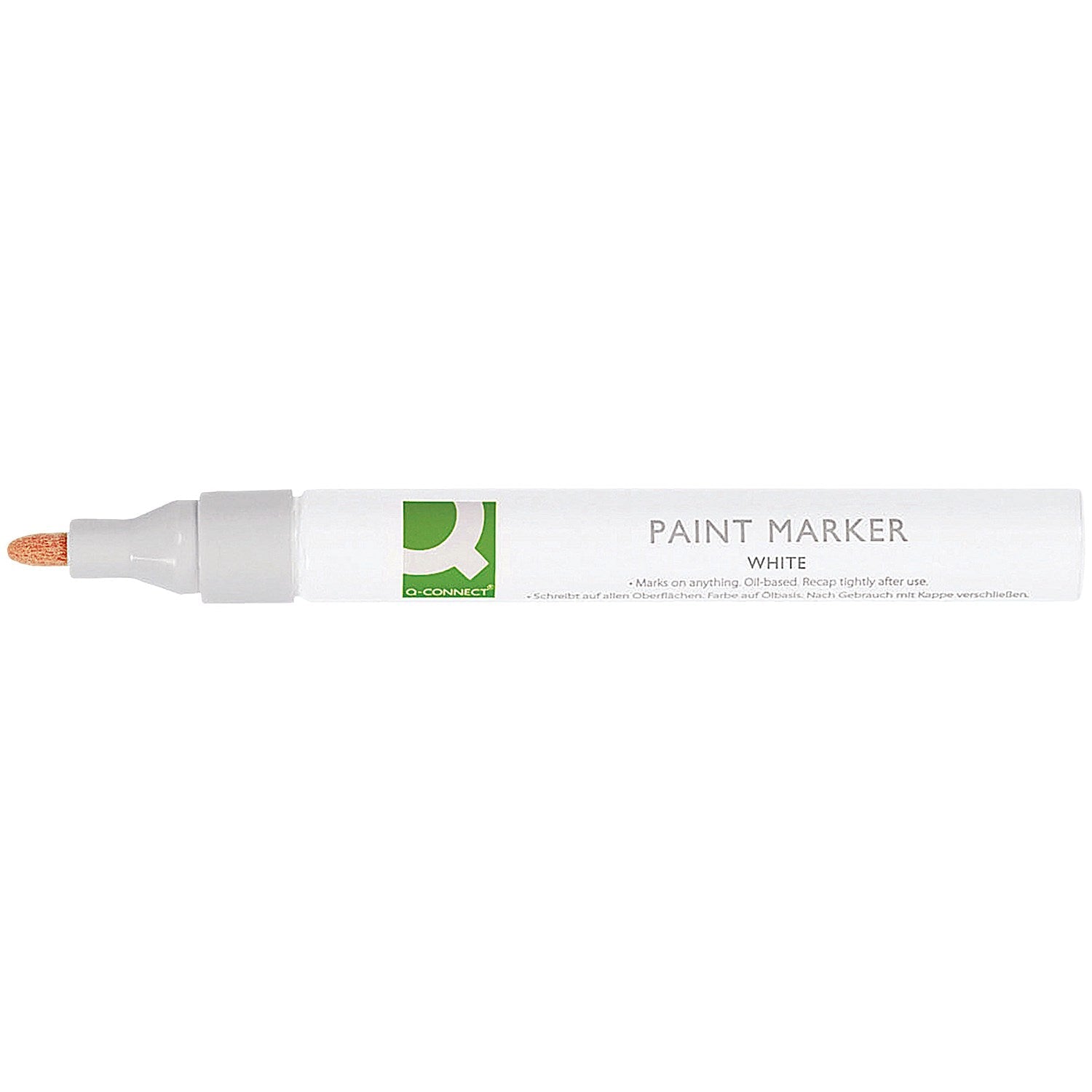 Q-Connect Paint Marker Pen Medium White (10 Pack) Easy2Order : KF14452