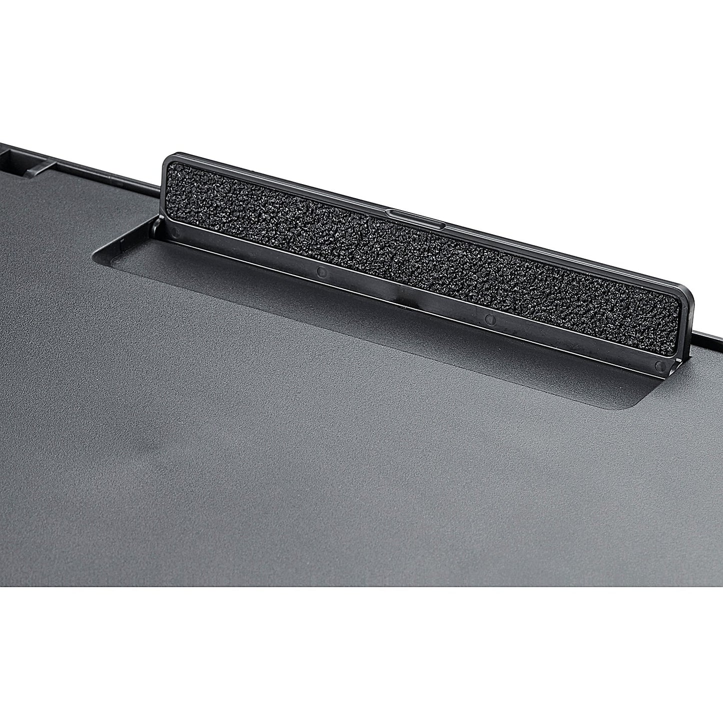 Q-Connect Laptop Stand with Mousepad and Phone Holder, Adjustable Height and Tilt, Black