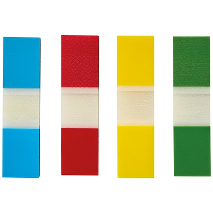 Q-Connect Page Markers, 12 x 45mm, Assorted, Pack of 100(20 of each colour)