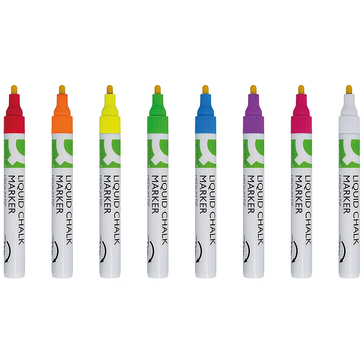 Q-Connect Chalk Markers, Medium Tip, Assorted, Pack of 8 Easy2Order : KF16281