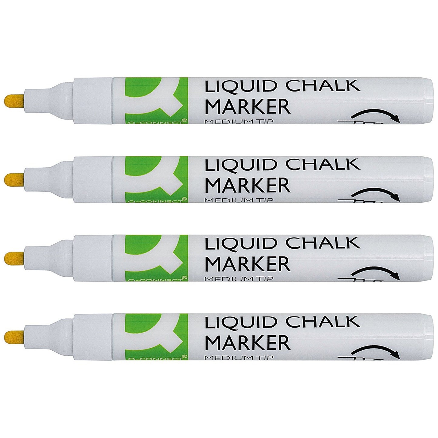 Q-Connect Chalk Markers, Medium Tip, White, Pack of 4 Easy2Order : KF16282
