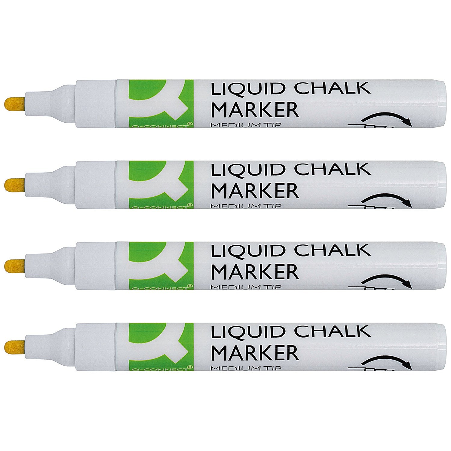 Q-Connect Chalk Markers, Medium Tip, White, Pack of 4 Easy2Order : KF16282