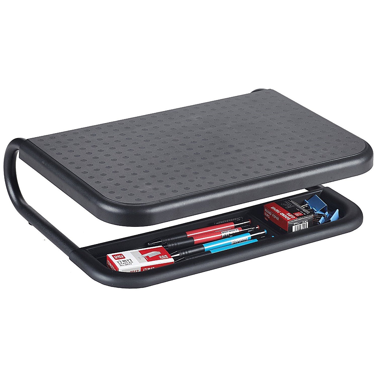 Q-Connect Monitor Laptop Riser with Desktop Organiser 380x295x110mm Black Easy2Order : KF17416