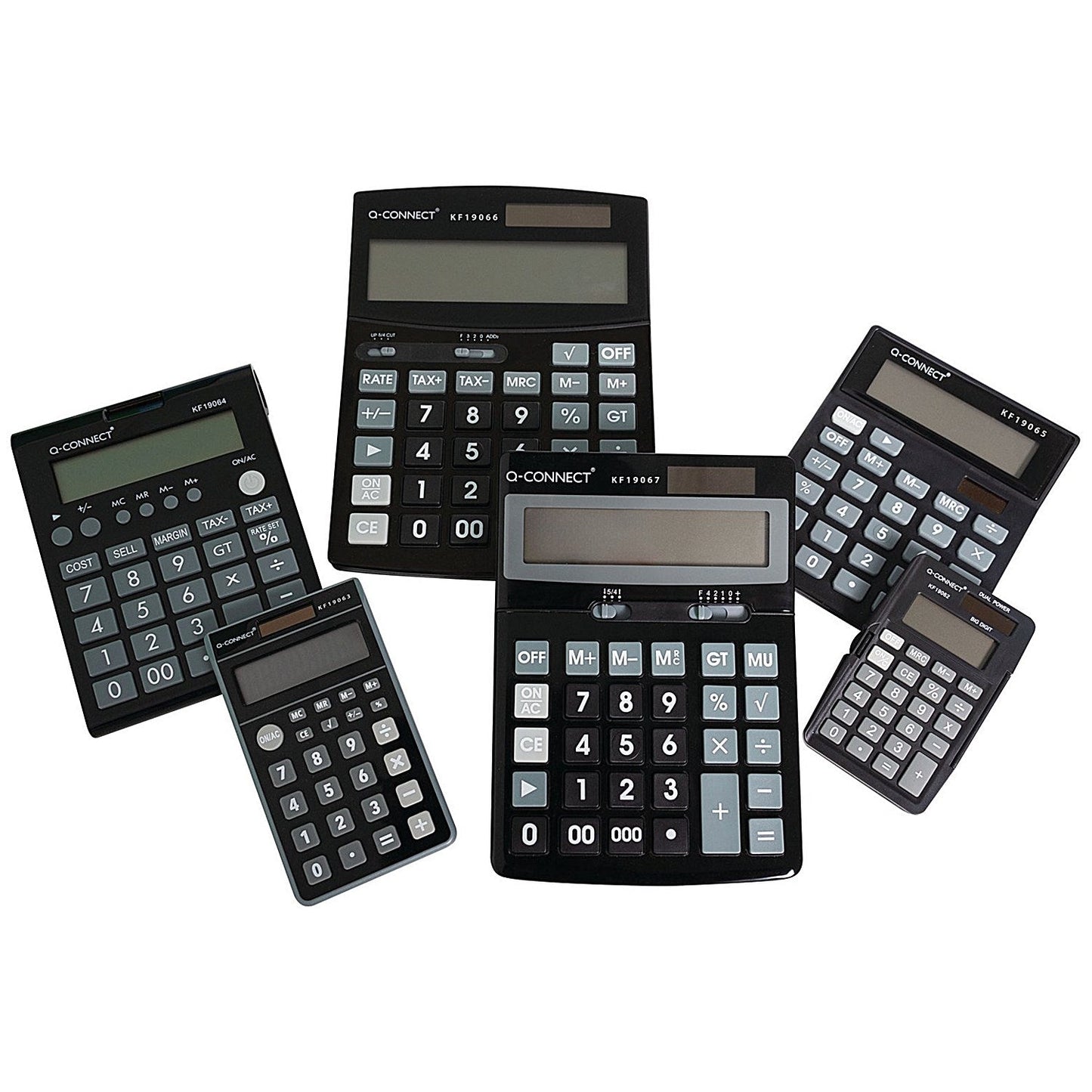 Q-Connect 8 Digit Pocket Calculator with Cover, Black Easy2Order : KF19062