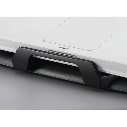 Q-Connect Plastic Laptop Stand, Adjustable Tilt, Black and Silver