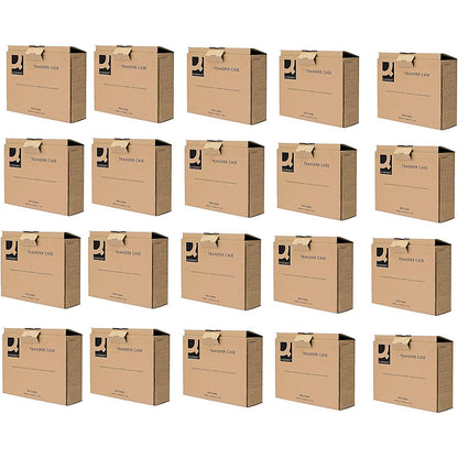 Q-Connect Business Transfer Cases, A4, Brown, Pack of 20