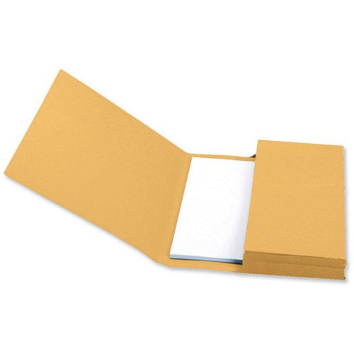 Q-Connect Document Wallets, 285gsm, Foolscap, Yellow, Pack of 50 ...