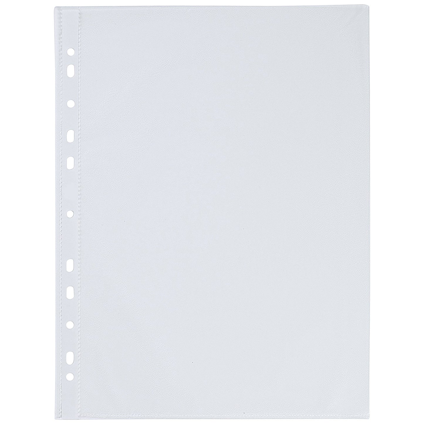 Q-Connect A4 Embossed Punched Pockets, 50 micron, Top Opening, Pack of 100