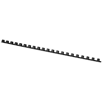 Q-Connect Binding Combs, 8mm, Black, Pack of 100