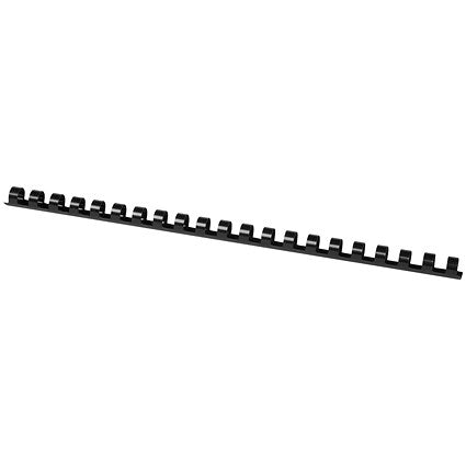 Q-Connect Binding Combs, 12mm, Black, Pack of 100