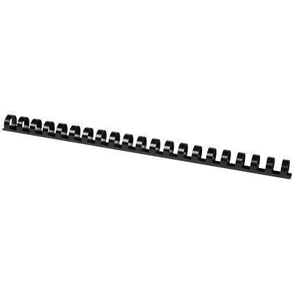 Q-Connect Binding Combs, 16mm, Black, Pack of 50