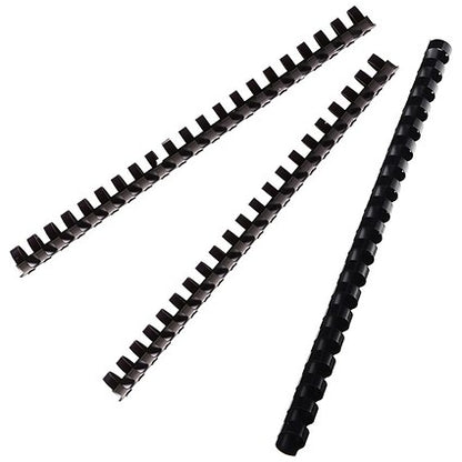 Q-Connect Binding Combs, 16mm, Black, Pack of 50