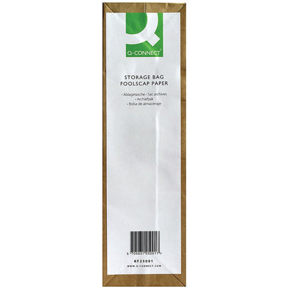 Q-Connect Storage Bags, Foolscap, Pack of 50