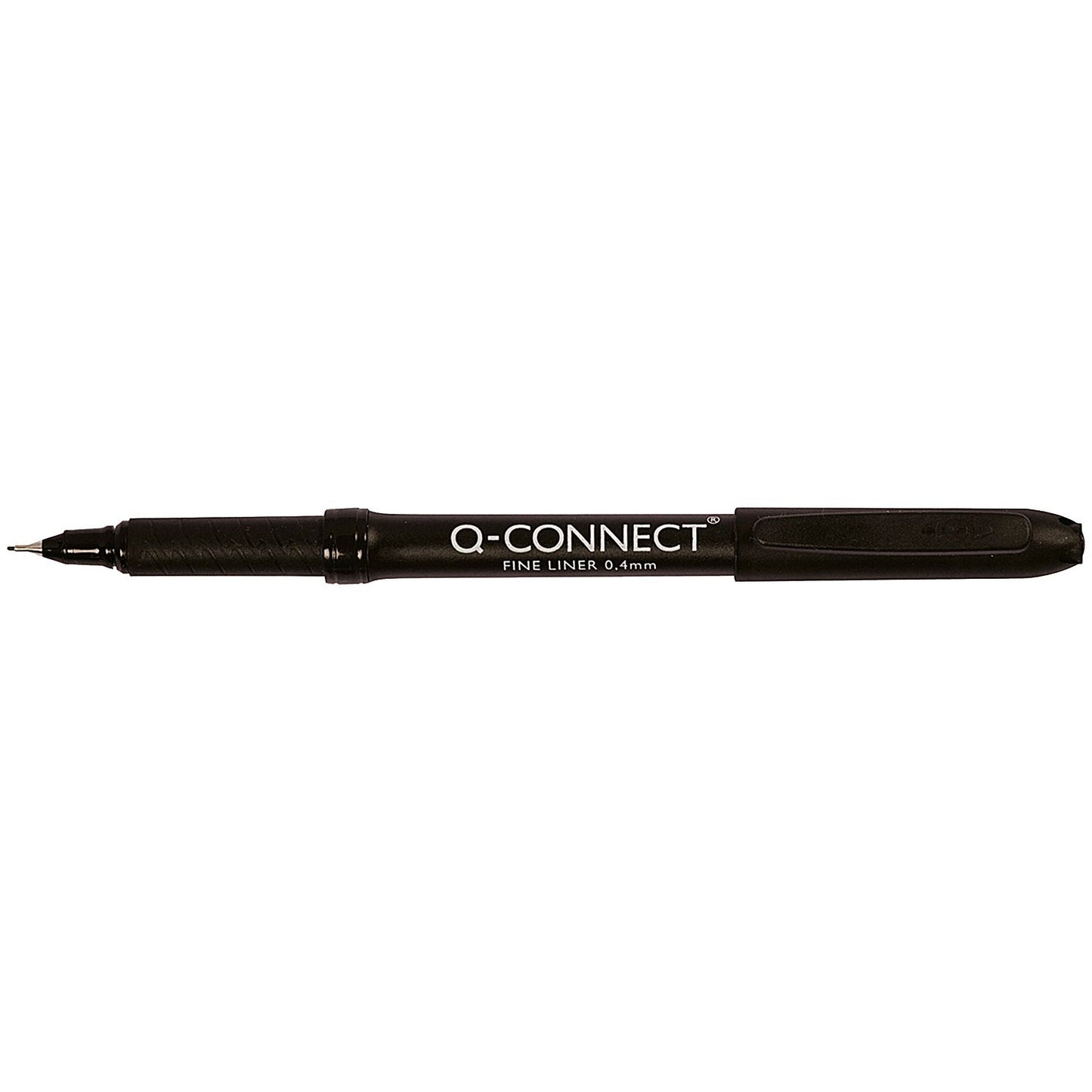 Q-Connect Black 0.4mm Fineliner Pen (Pack of 10) Easy2Order : KF25007