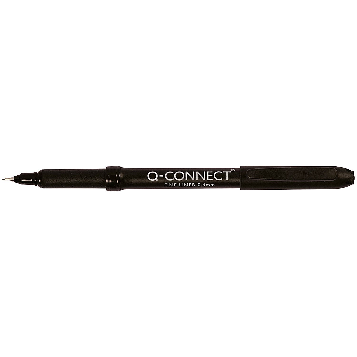 Q-Connect Black 0.4mm Fineliner Pen (Pack of 10) Easy2Order : KF25007