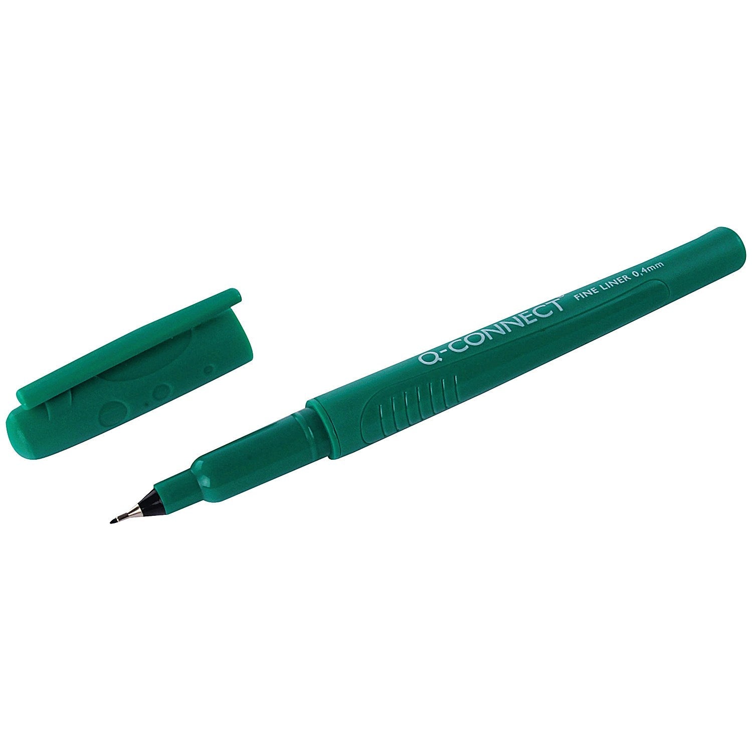 Q-Connect Fineliner Pen 0.4mm Green (Pack of 10) Easy2Order : KF25010