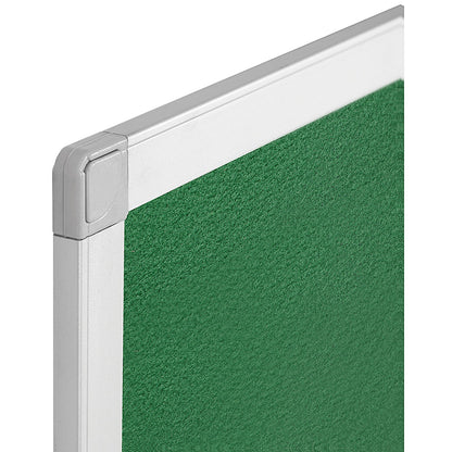 Q-Connect Noticeboard, Aluminium Trim, W1200xH900mm, Green