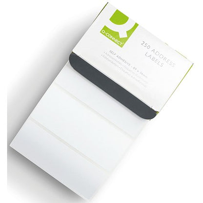 Q-Connect Label Roll, 89x36mm, White, 250 Labels