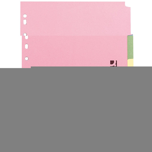 Q-Connect Subject Dividers, 5-Part, Blank Multicolour Tabs, A4, Multicolour