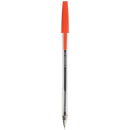 Q-Connect Ballpoint Pen, Red, Pack of 20