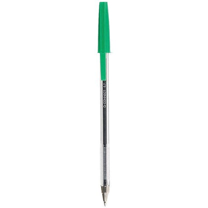Q-Connect Ballpoint Pen, Green, Pack of 20