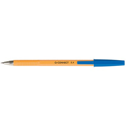 Q-Connect Ballpoint Pen, Fine, Blue, Pack of 20