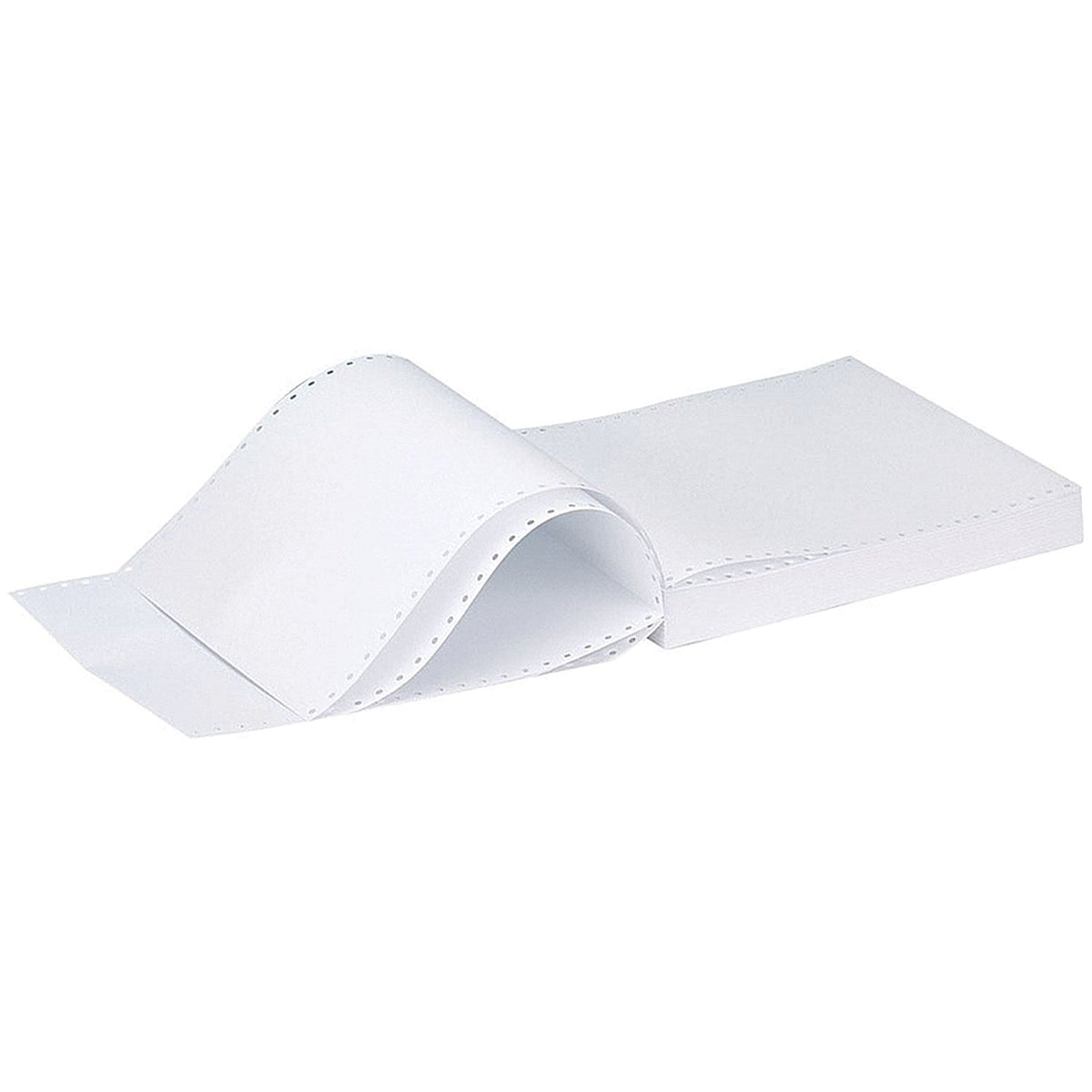 Q-Connect Computer Listing Paper, 1-Part, 11 inch x 362mm, Un ...
