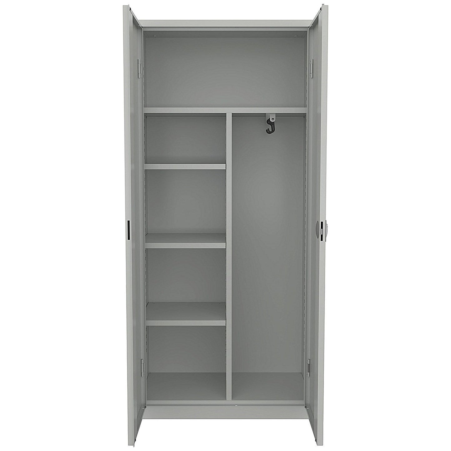 5 Star Steel Janitorial Cleaning Cupboard 800x1800mm Silver
