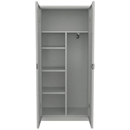 5 Star Steel Janitorial Cleaning Cupboard 800x1800mm Silver