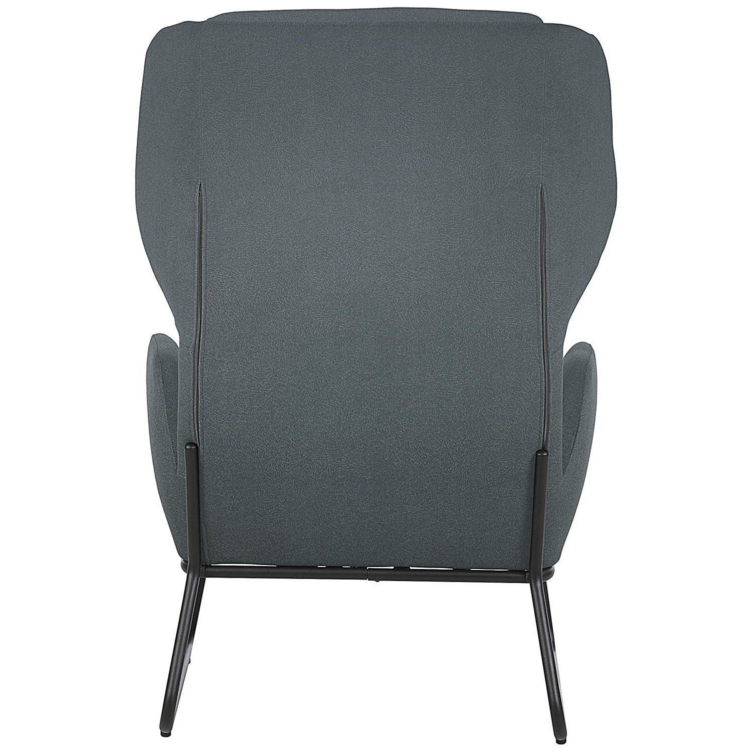 Calma Wingback Chair Grey with Black Frame Easy2Order : KF70112